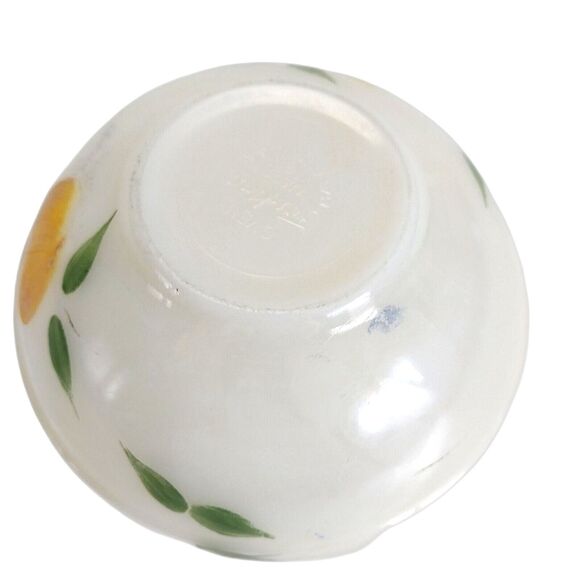 Fire King Fruit Mixing Bowl 6" Pear Hand Painted 1950's Gay Fad Milk Glass #F005 - Picture 6 of 9